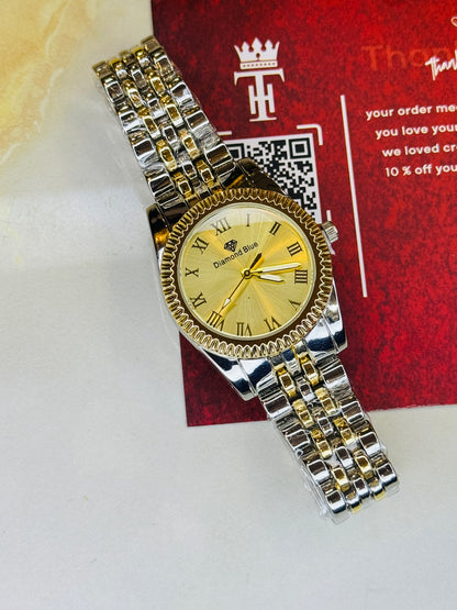 Two Tone Gold Aoqili Roman Watch for her