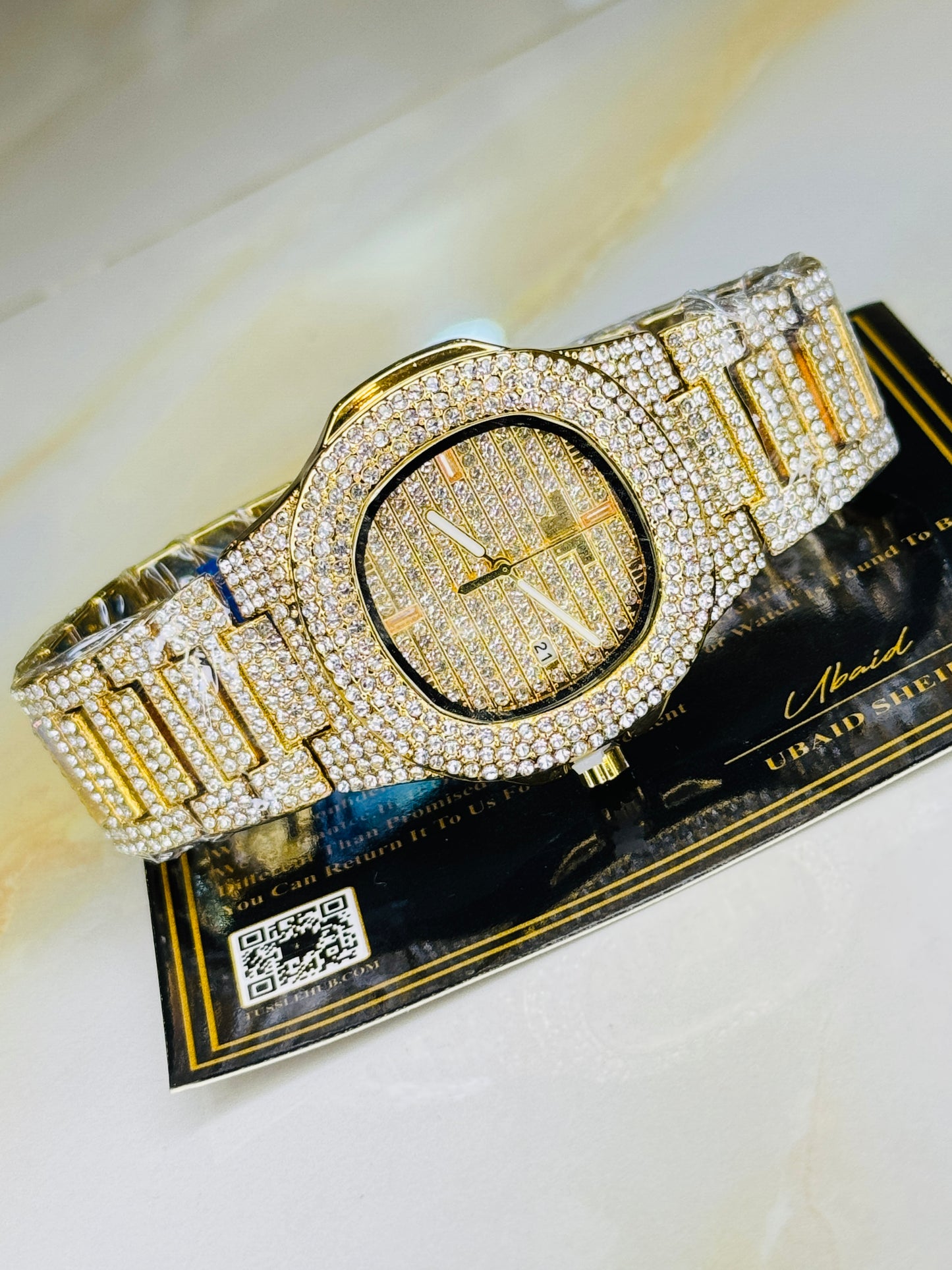 Gold Iced Out PP Branded Premium Watch