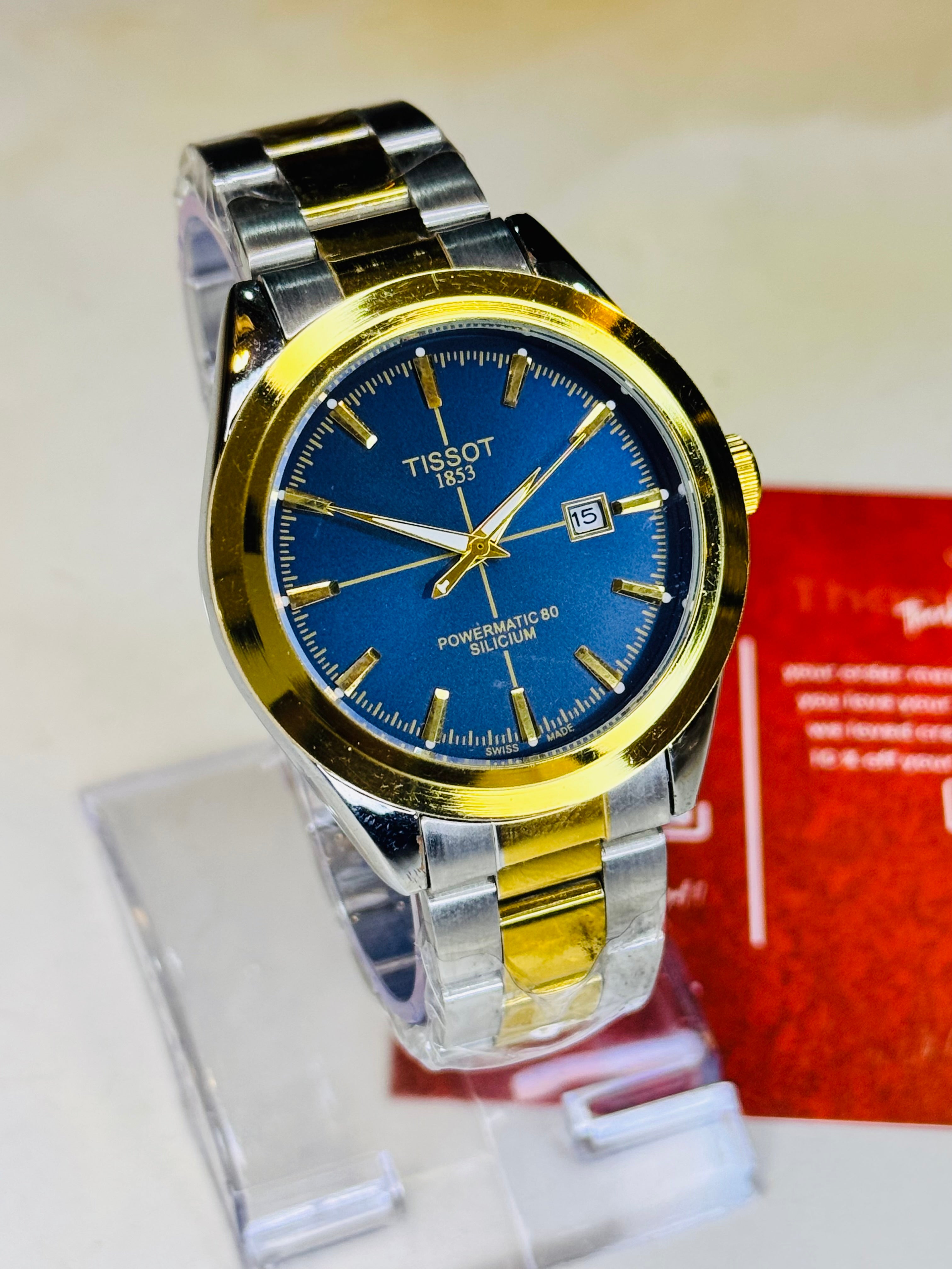 Silicium Two Tone Sapphire Powermatic Tissot Watch