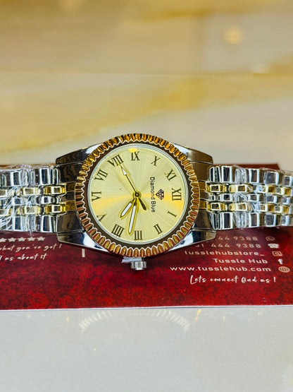 Two Tone Gold Aoqili Roman Watch for her