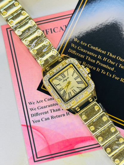 Gold zircon Santos Watch For Her
