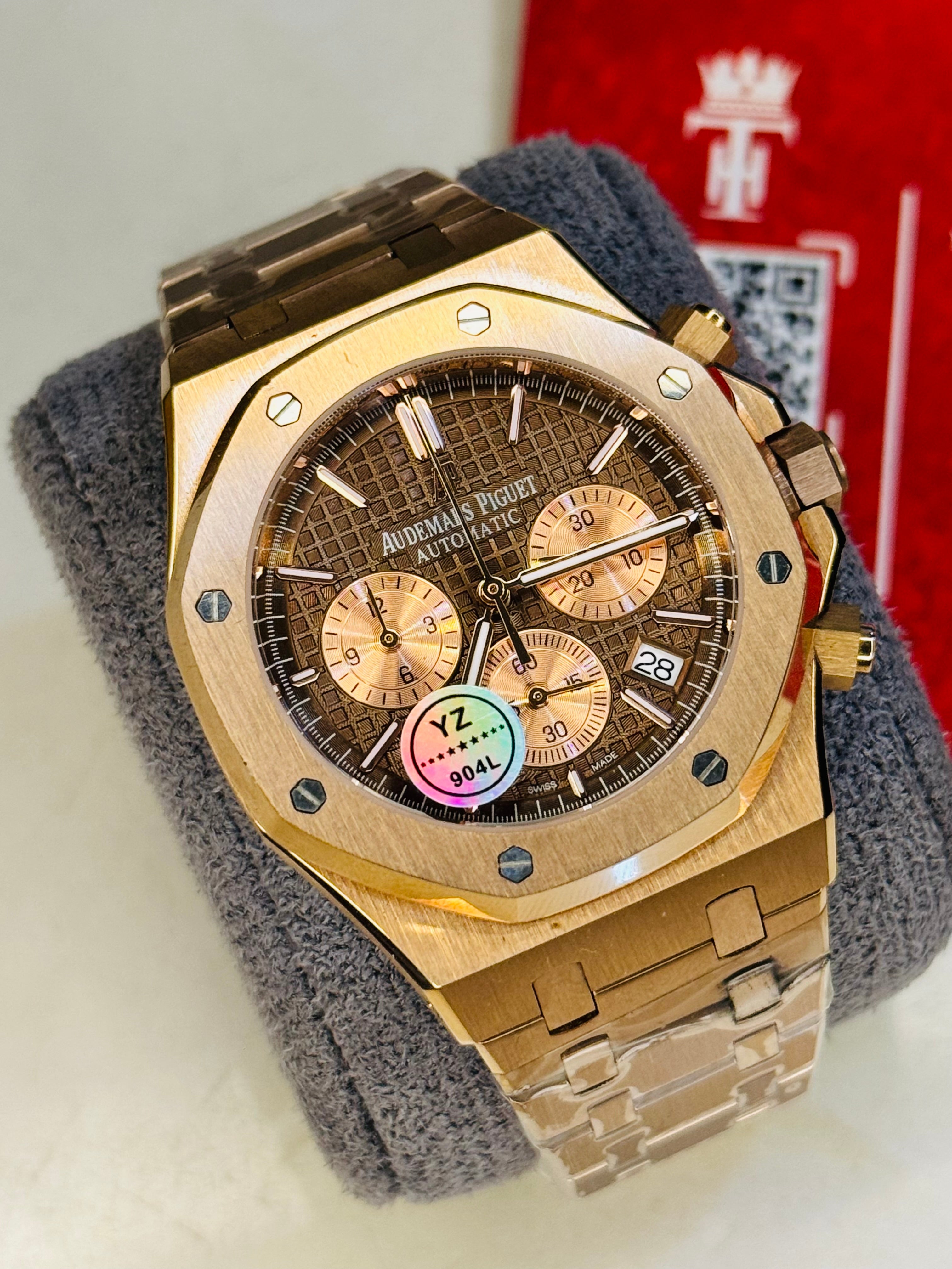 AP Super Clone Rose Champagne Royal Oak Chronograph Watch
