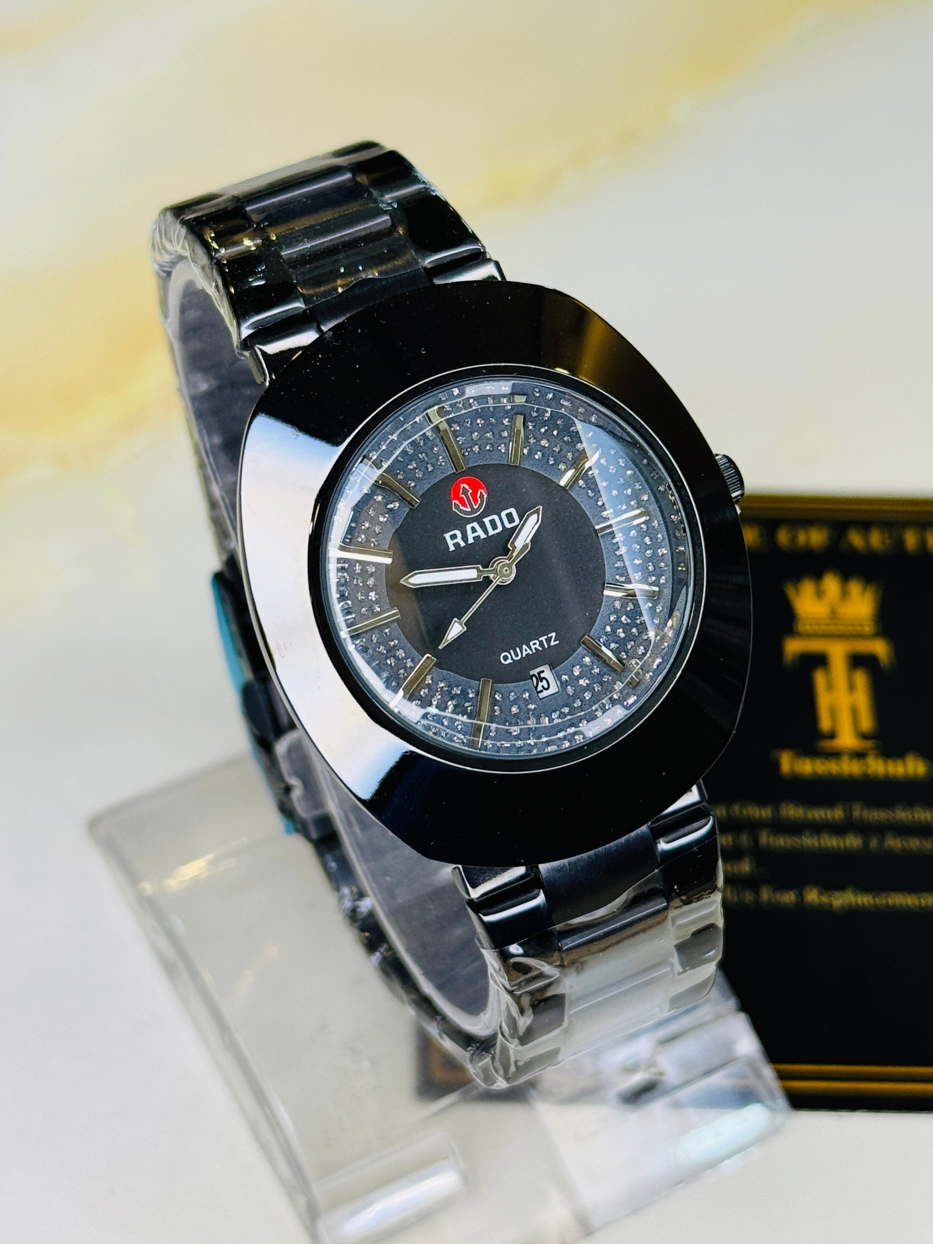 DiaStar Black Rado Quartz Watch