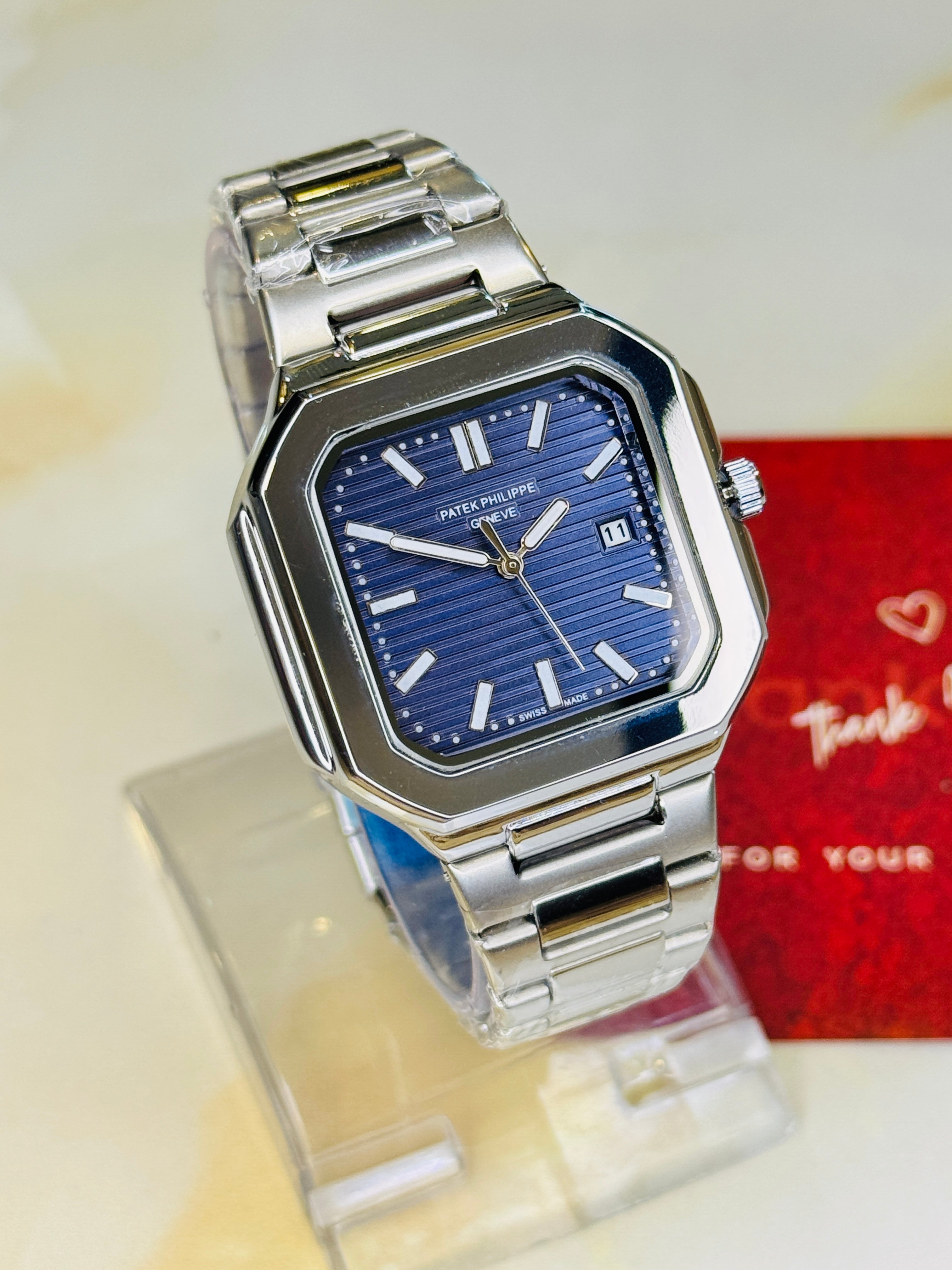 Old Money Patek Square Watch