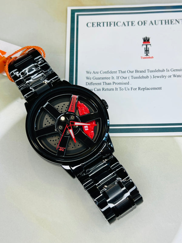 Skmei Red Vossen Ace Dial Wheel Watch