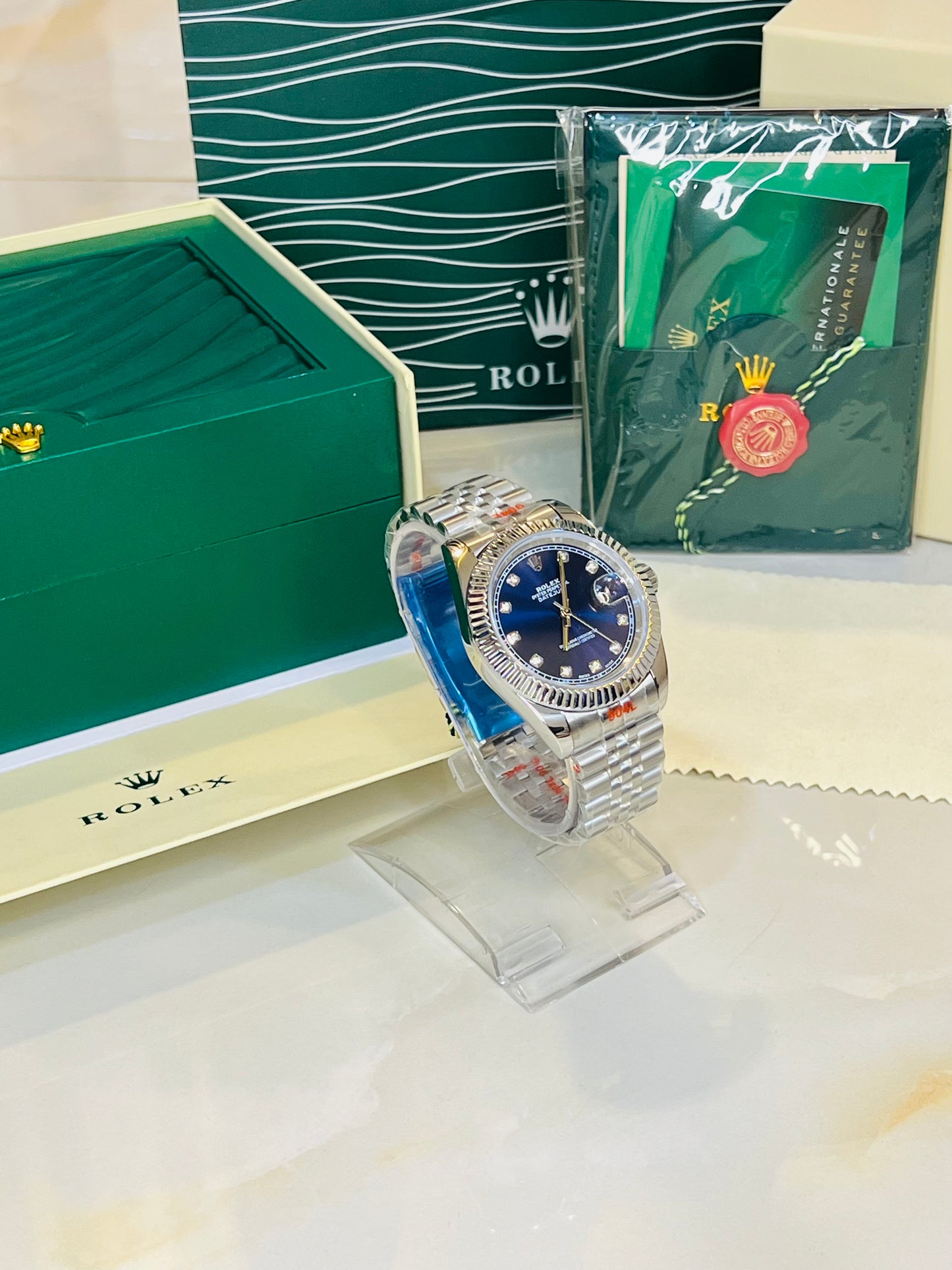 Silver Sapphire Automatic Date Just Watch