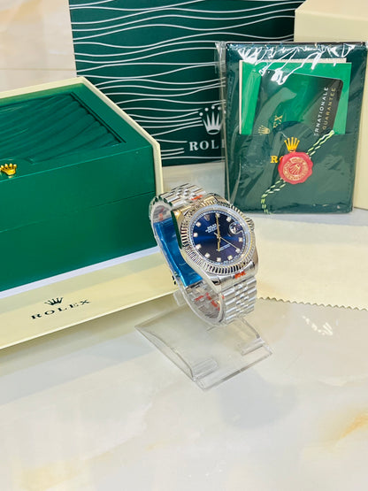 Silver Sapphire Automatic Date Just Watch