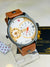 NS Brown Black Double Dial Watch