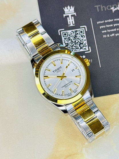 Silicium Two Tone White Tissot Watch