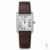 Brown Leather Cart*er Tank Watch