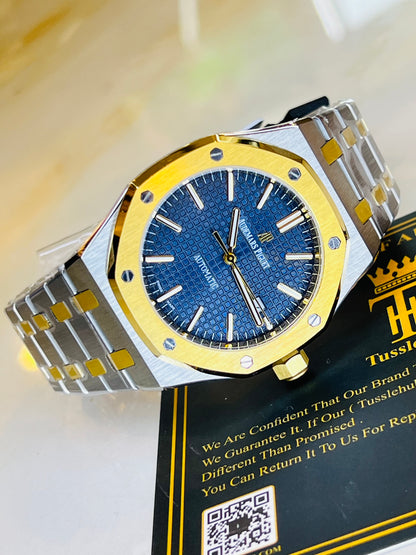 AP Two Tone Automatic Blue Dial Super Clone Watch
