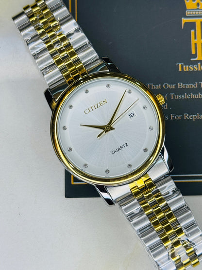 Two Tone White Citizen Prestige Watch