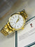 Gold Chain Strapped Om*ga Sea Master Day Date Watch
