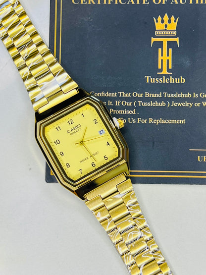 Gold Casio AQ-230 Watch For Her