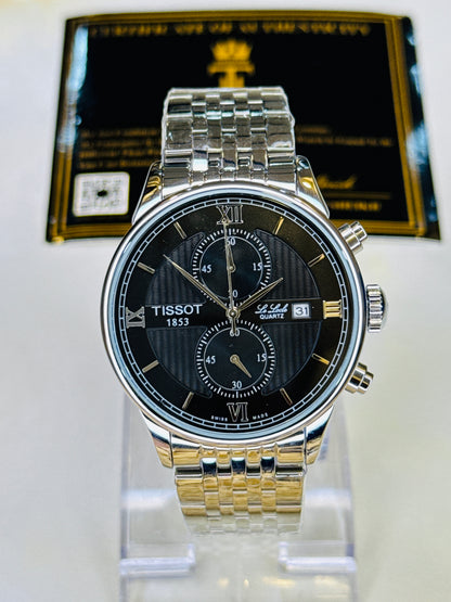 Le Lode Silver Chain Chronograph Dial Tissot Watch
