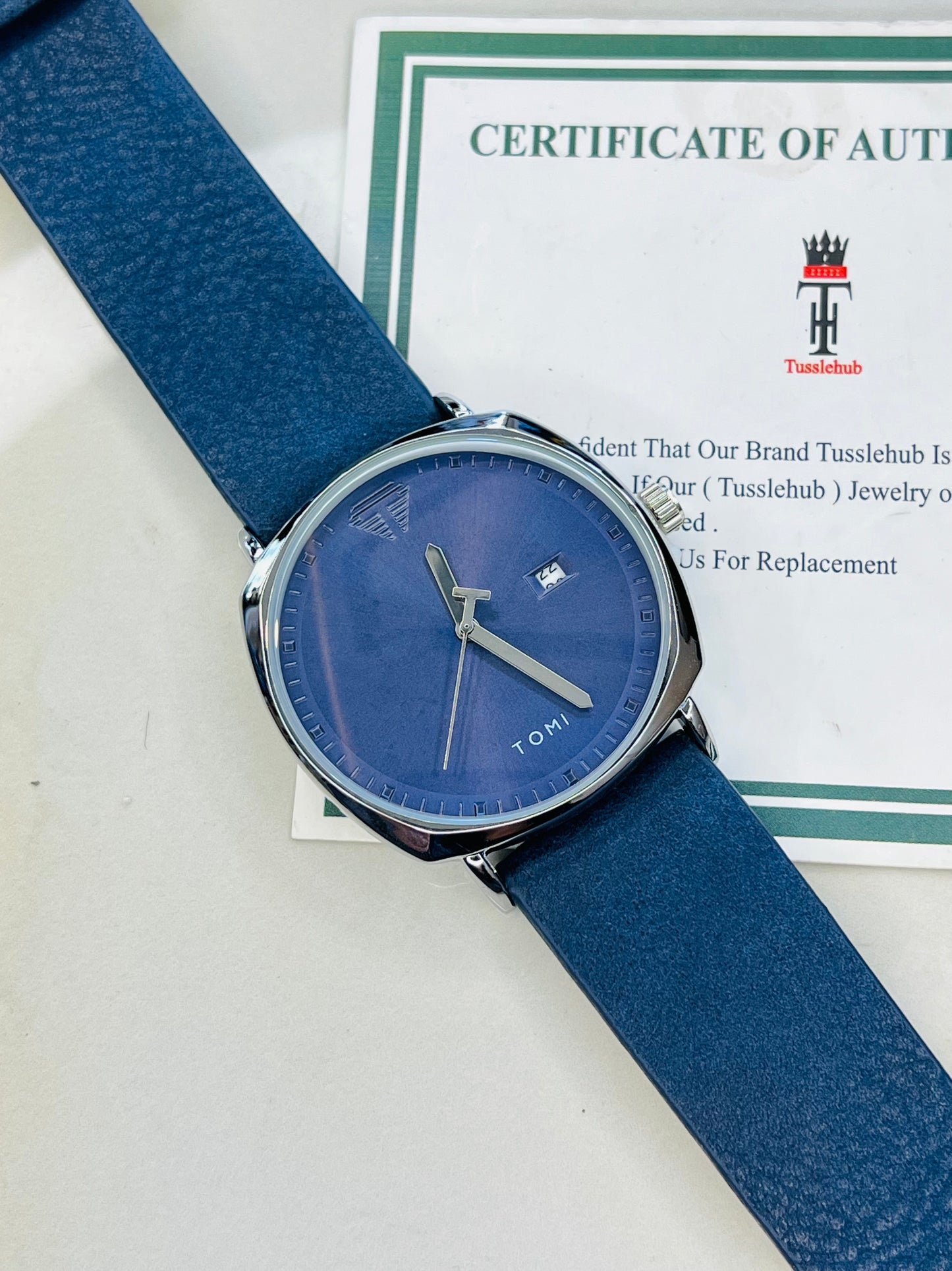 Tomi All Blue Sleek Dial Watch