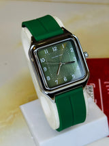 All Black Slim Square Universe Point Watch