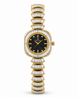 The Square Baguette Cascade – Art Deco Crystal Statement Watch