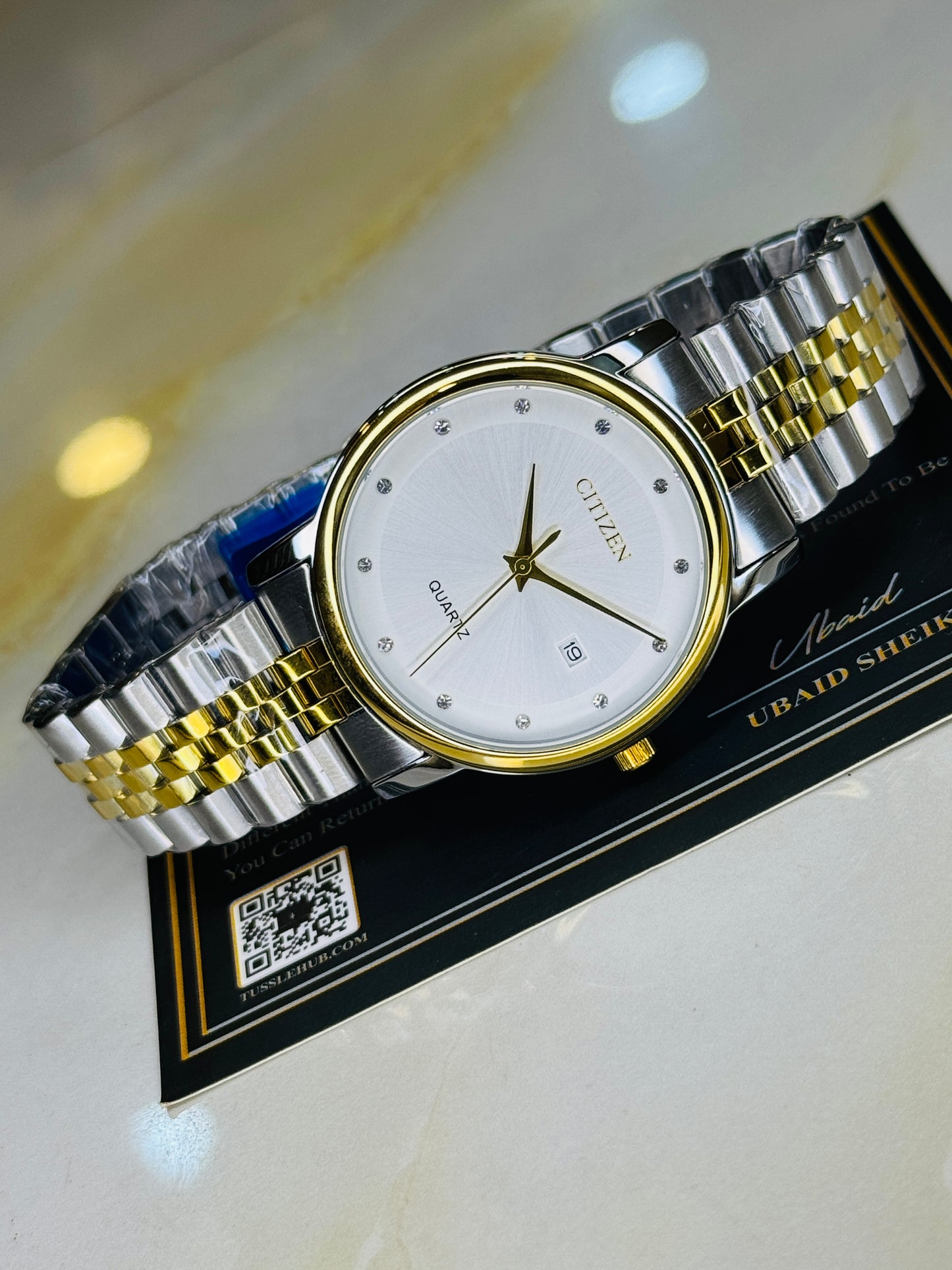 Two Tone White Citizen Prestige Watch