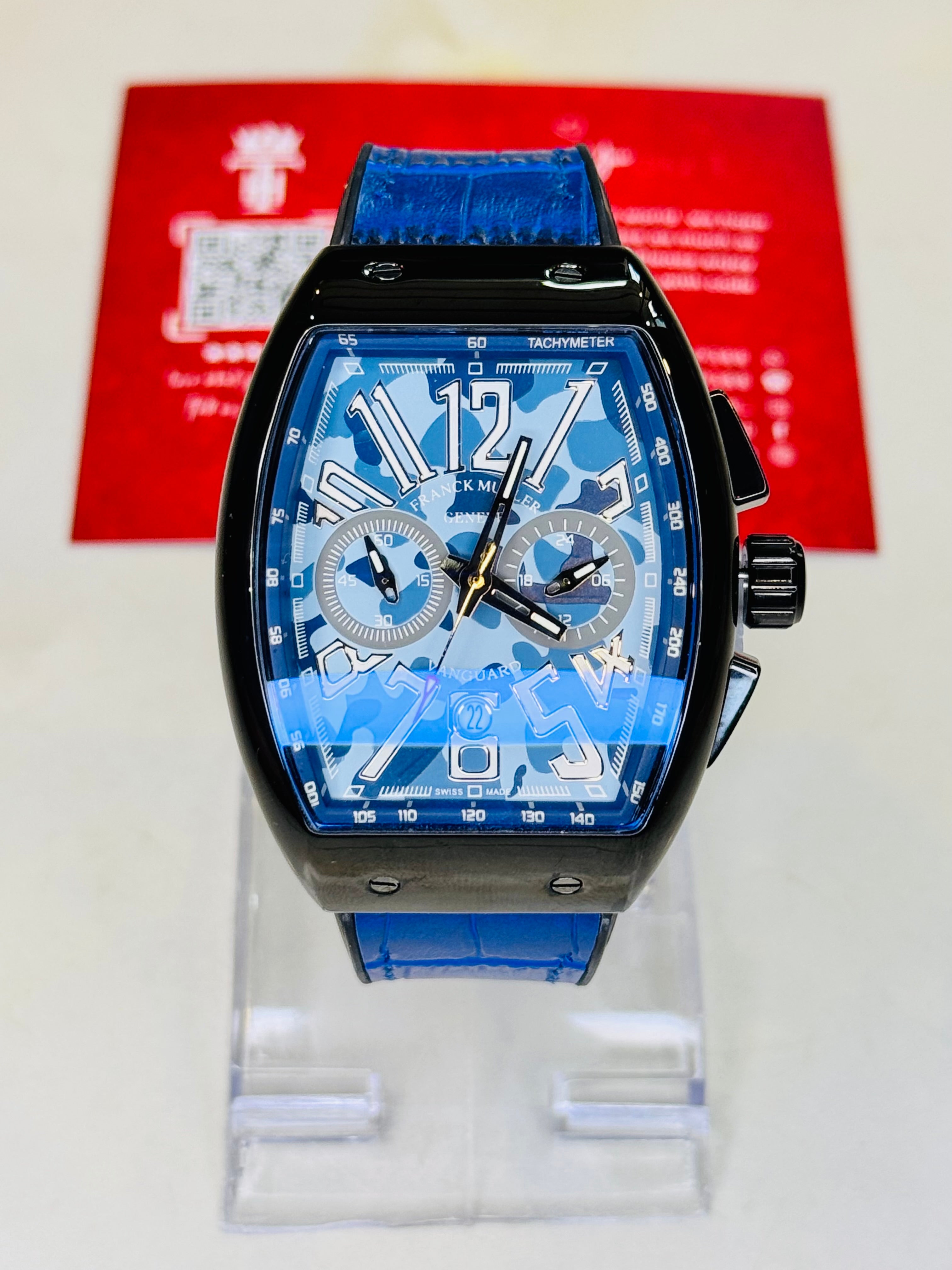 Blue Camo Chronograph Frank Muller Watch