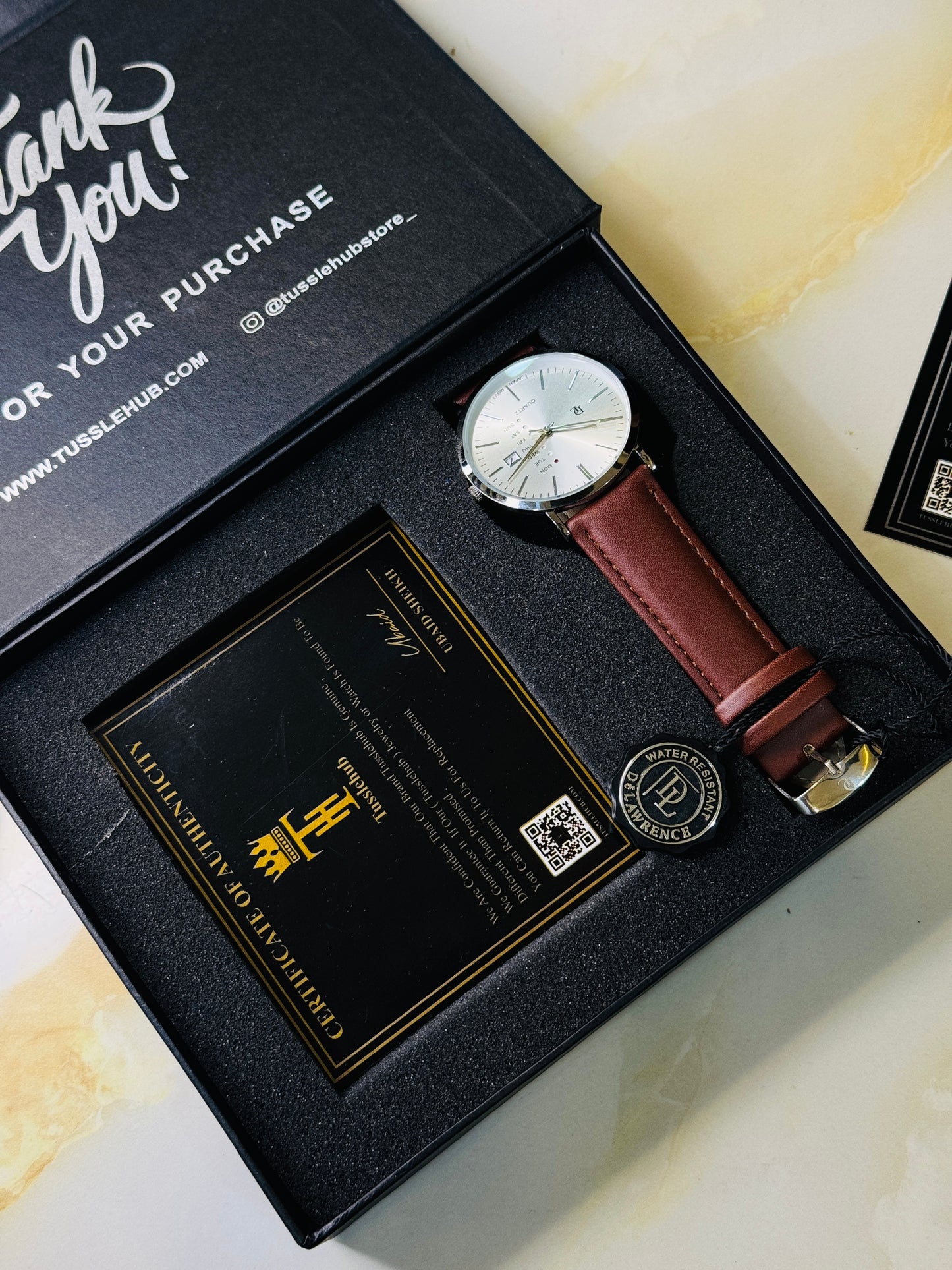 DL Mentor Premium Day Date Watch
