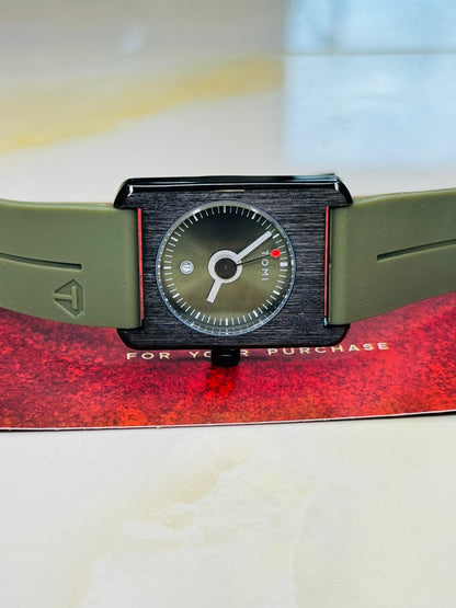 Tomi Army Green Tank Magnetic Strap Watch