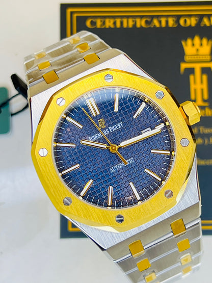 AP Two Tone Automatic Blue Dial Super Clone Watch