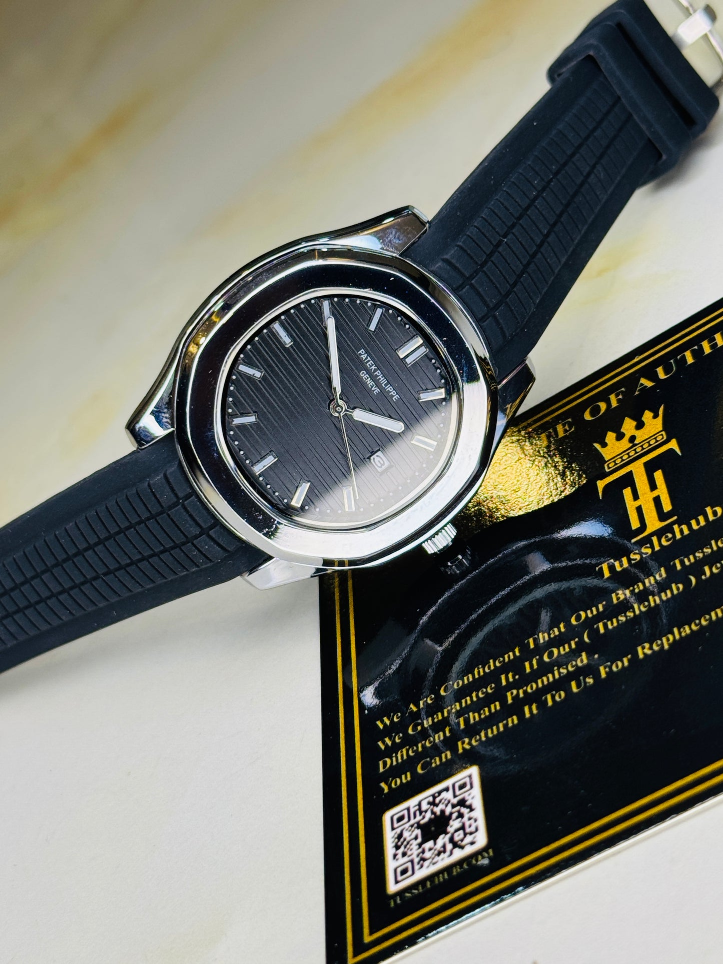 Black Silver Black Aquanaut Watch