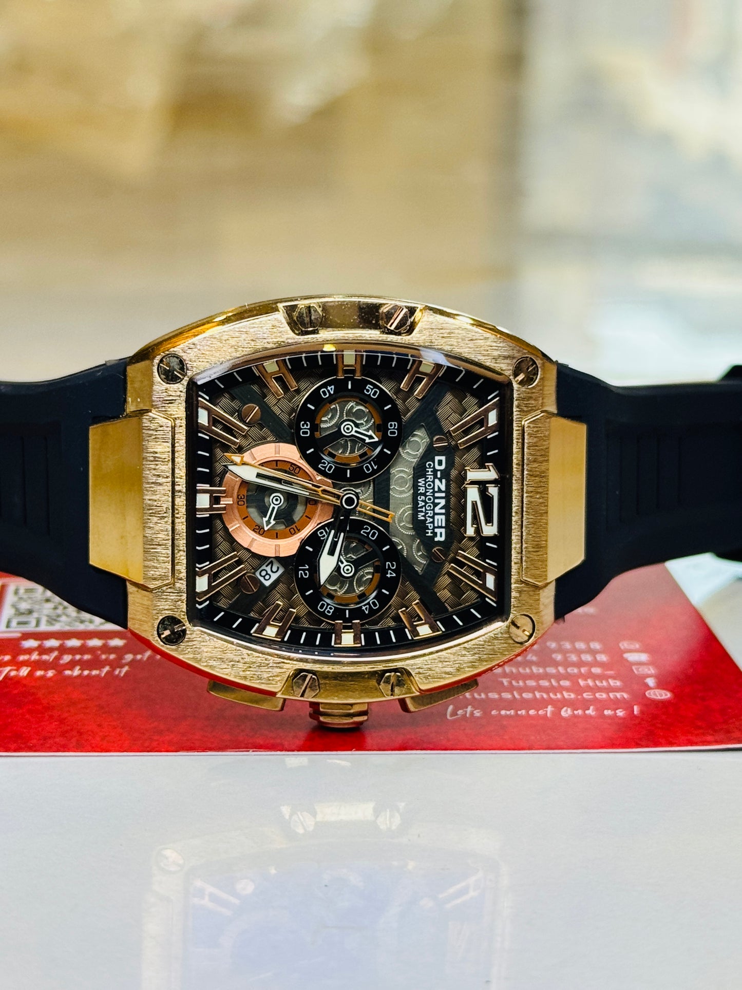 D-Ziner RM Black Copper Chronograph Watch