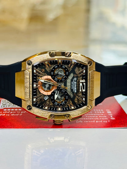 D-Ziner RM Black Copper Chronograph Watch