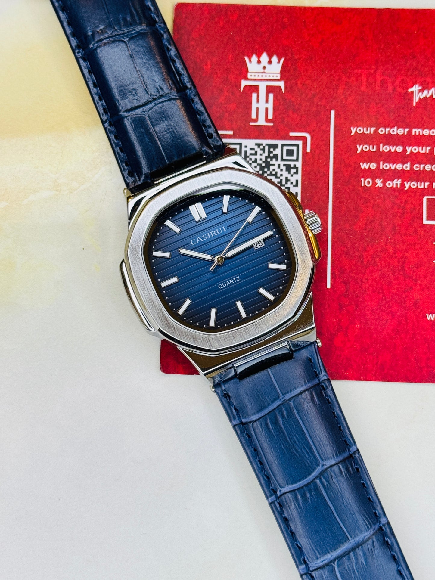 Navy Blue Casirui Nautilus Watch