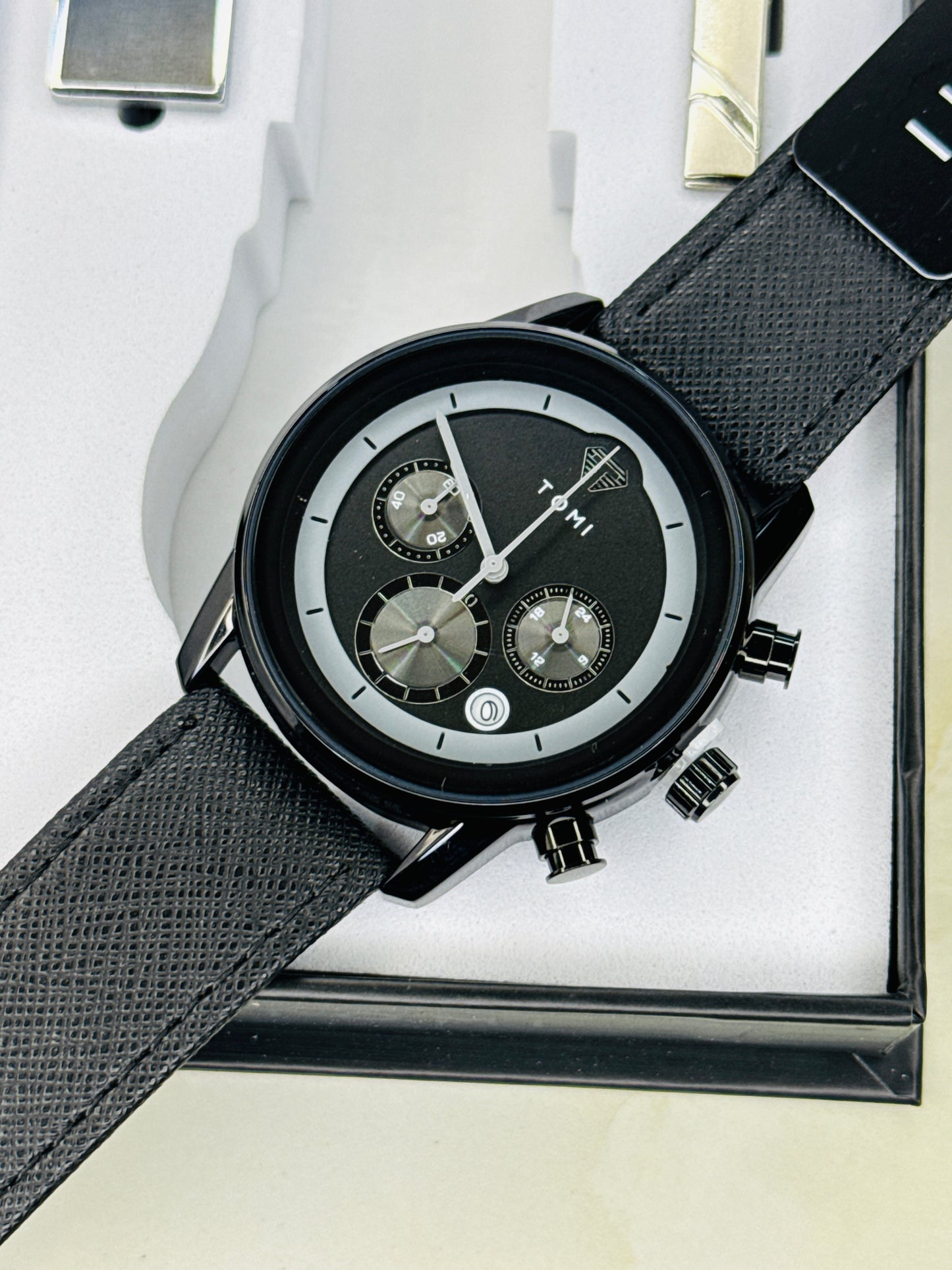 Tomi S6B All Black Gift Set Watch