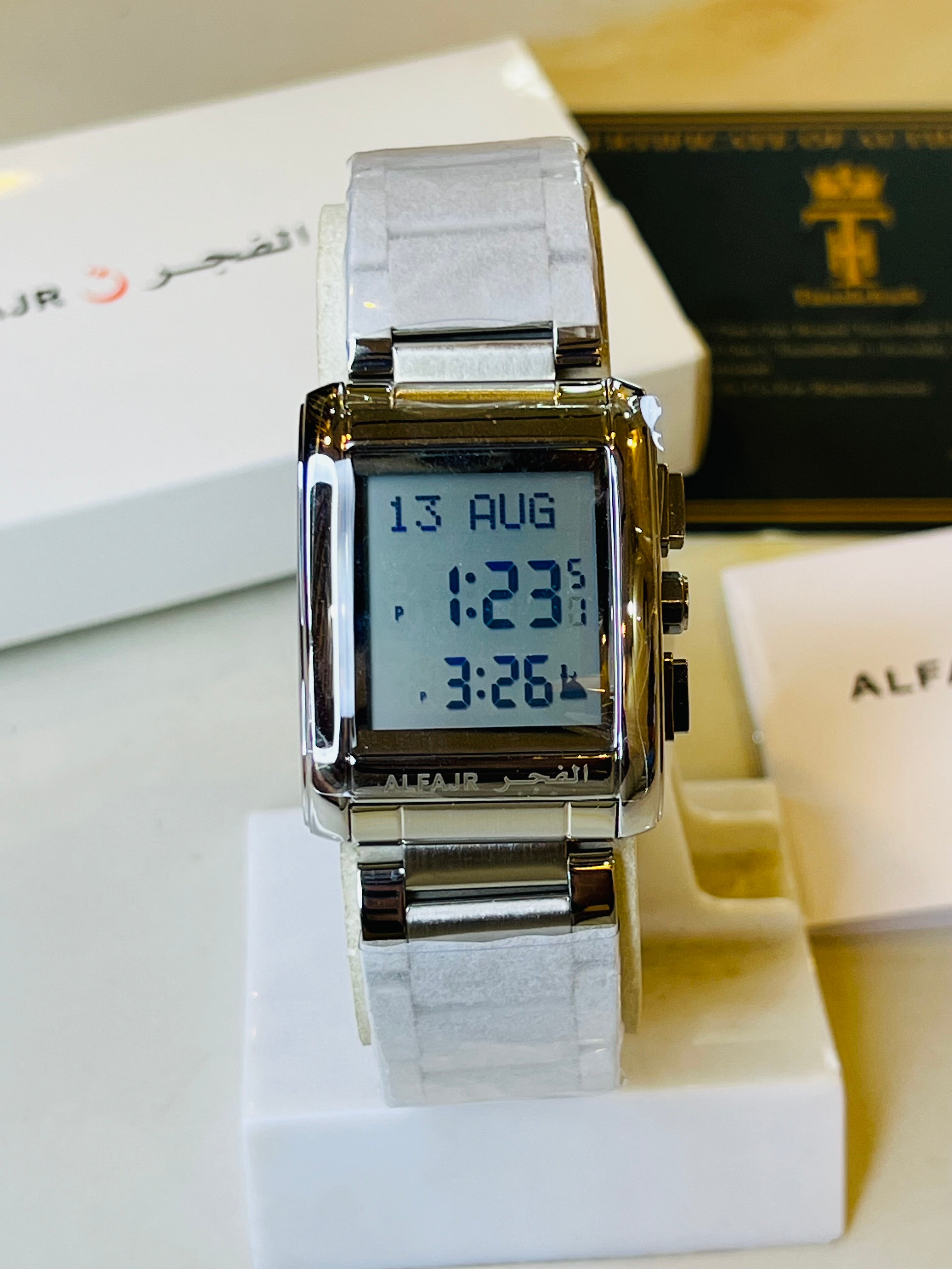 Silver Al Fajr WS-06S Watch