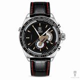 Brown White Grand Carrera Leather Watch