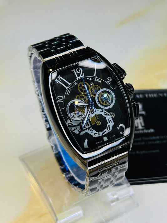 Chain Frank Muller All Black Chronograph Dial Watch