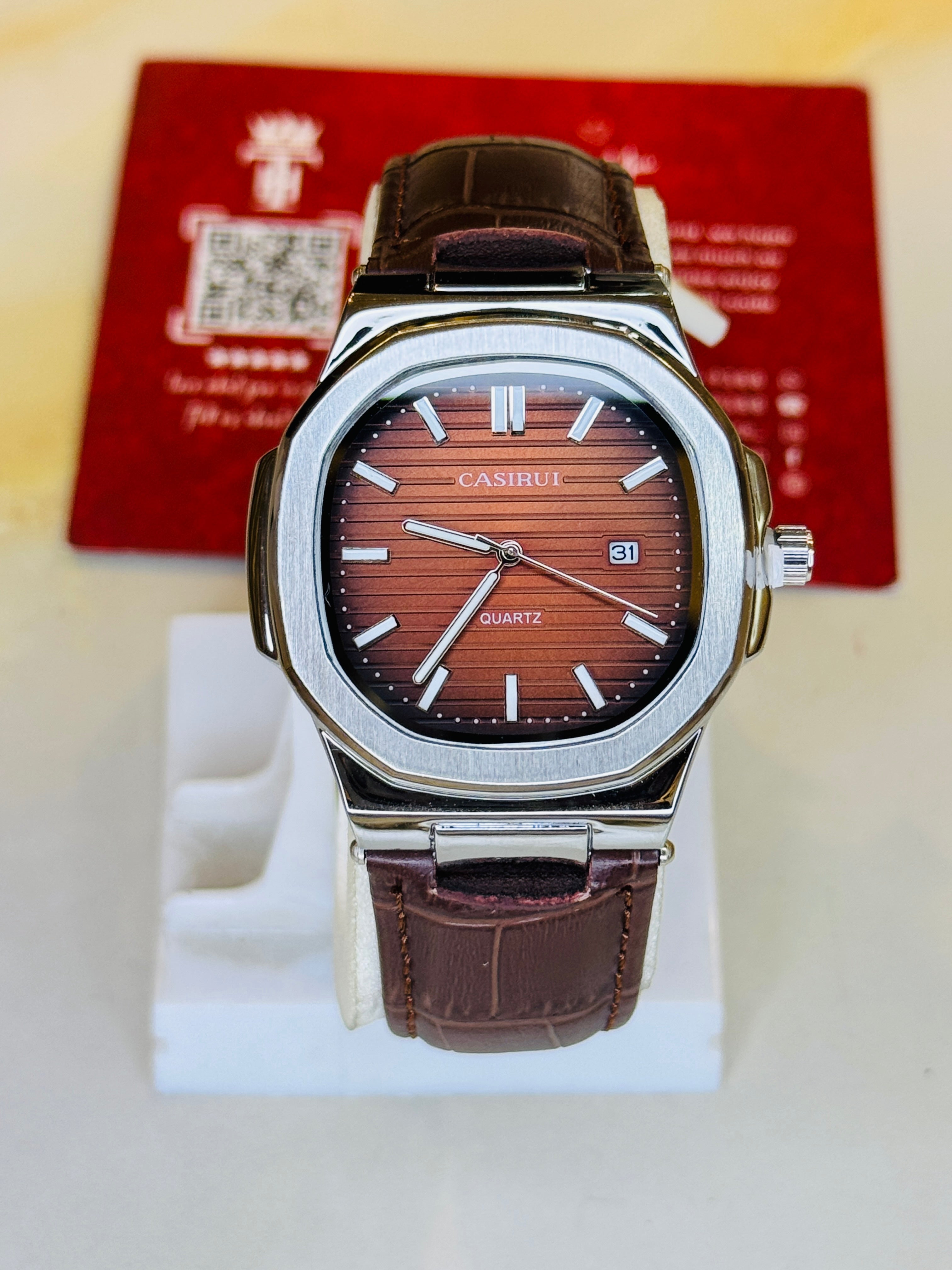 Chocolate Brown Casirui Nautilus Watch