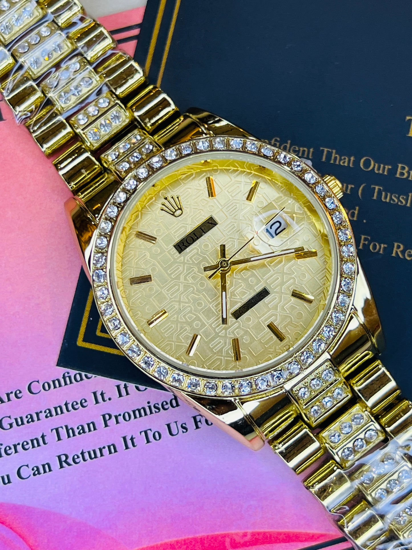 All Gold Plain Dial Rolex For Her