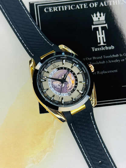 Black Copper Aqua Terra Omega Watch