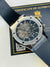Minimal Black Silver Metal Dial Super Clone Chronograph Watch
