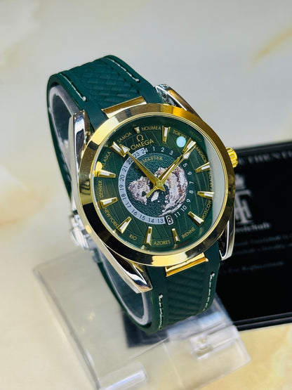 Forest Green Aqua Terra Omega Watch