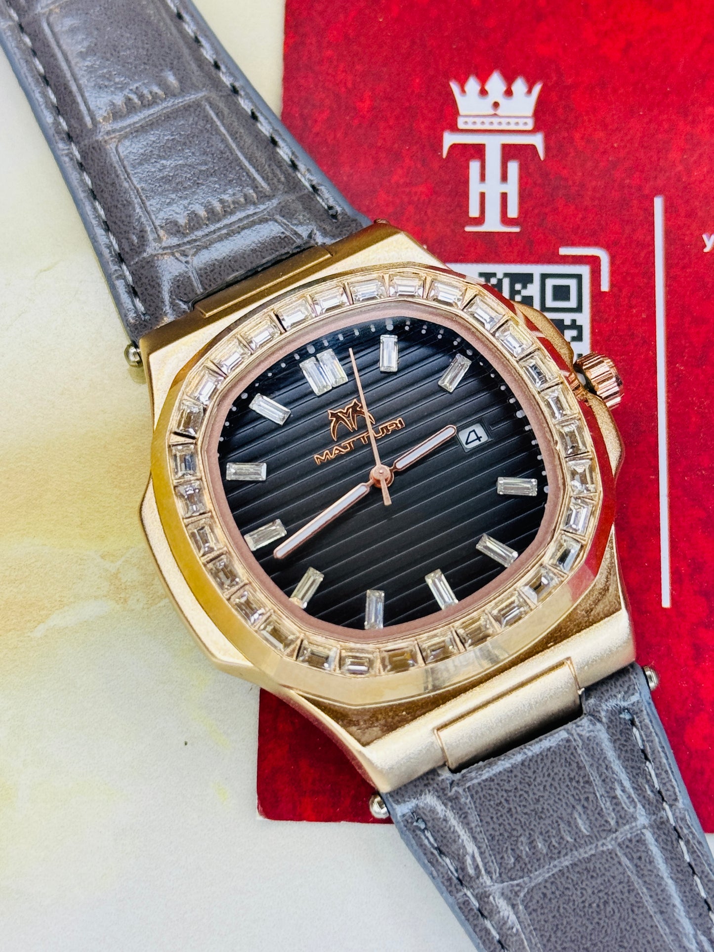 Matturi Ash Copper Zircon Watch