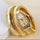 Gold Serpentine Watch For her
