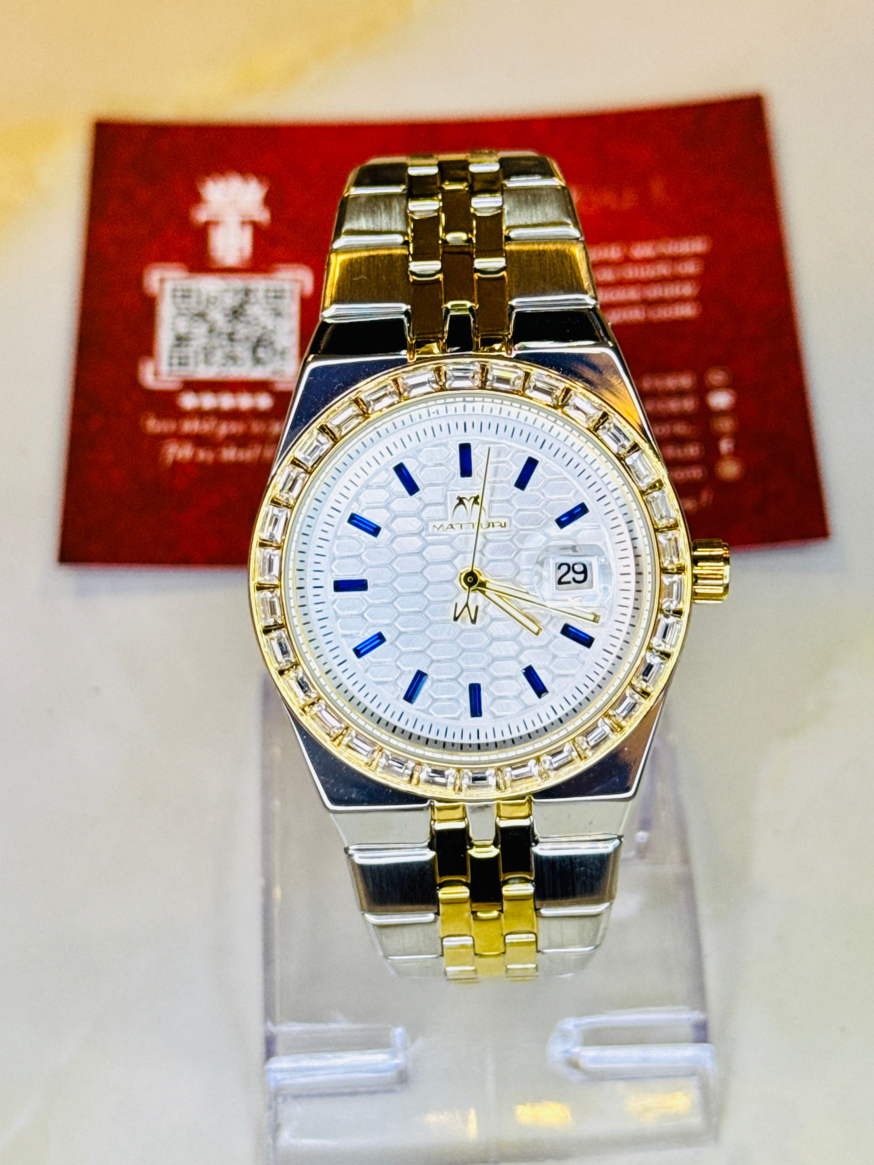 Two Tone White Luxus Watch