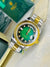 Two Tone Emerald Gems Automatic Day Date Super Clone Watch