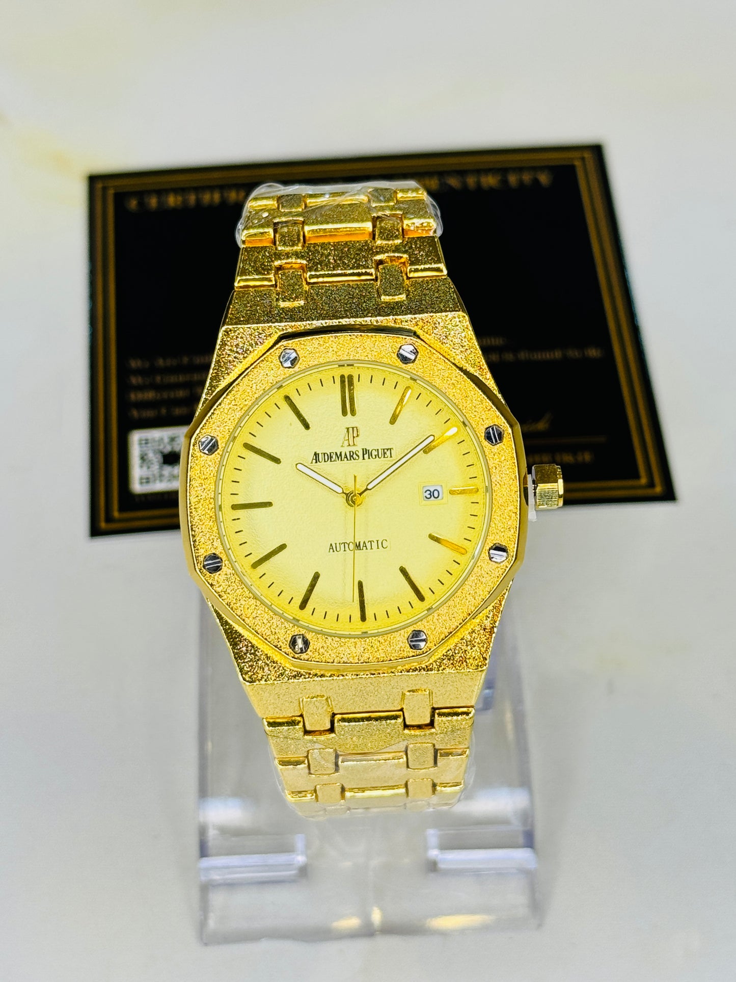 Frosted All Gold AP Watch