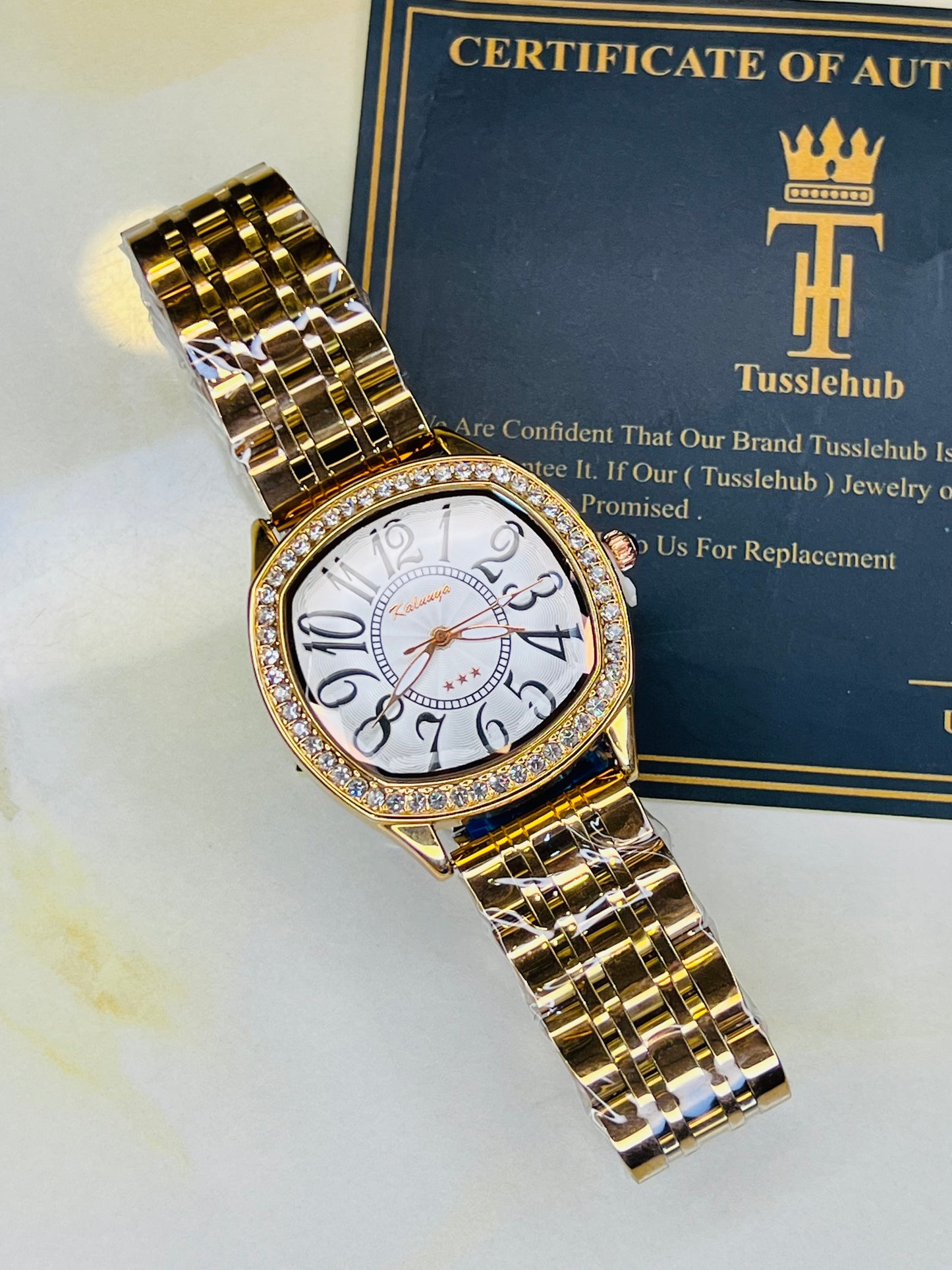 Rose Gold White Crazy Hours Kaluuya Watch For Her