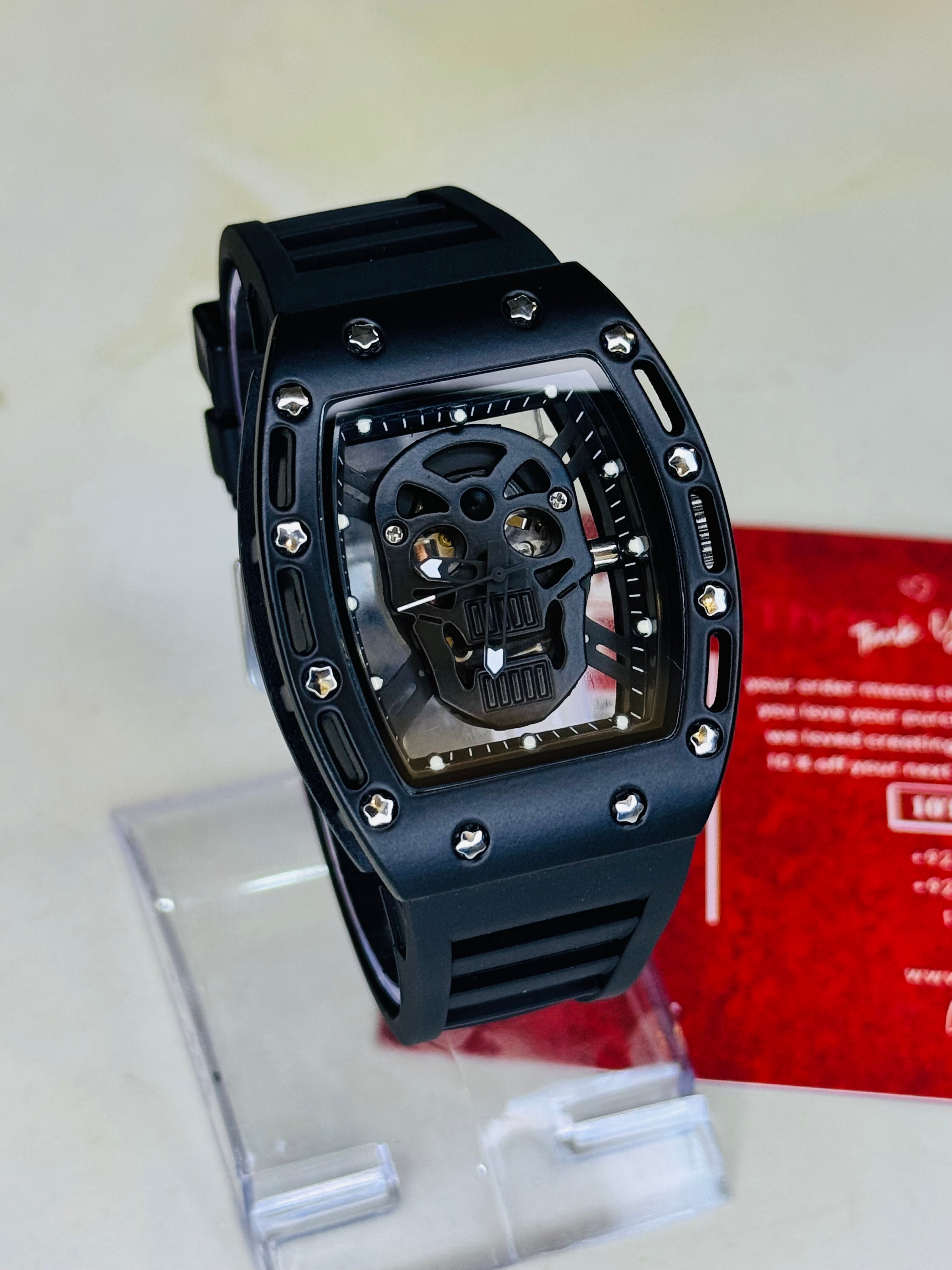 RM Skull All Black Edition Watch