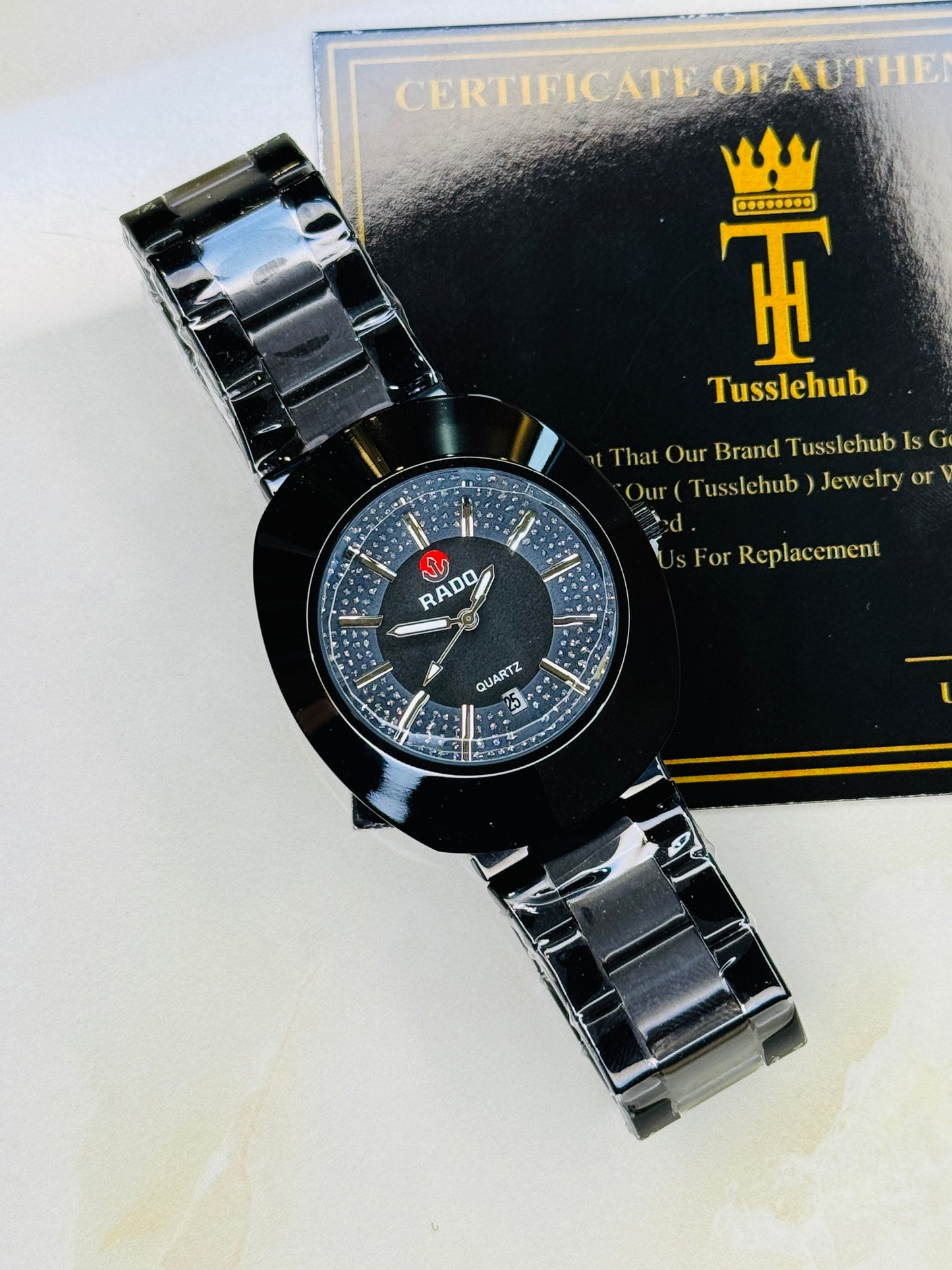 DiaStar Black Rado Quartz Watch