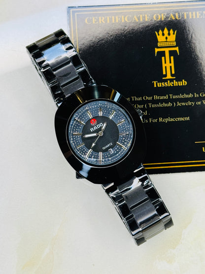 DiaStar Black Rado Quartz Watch