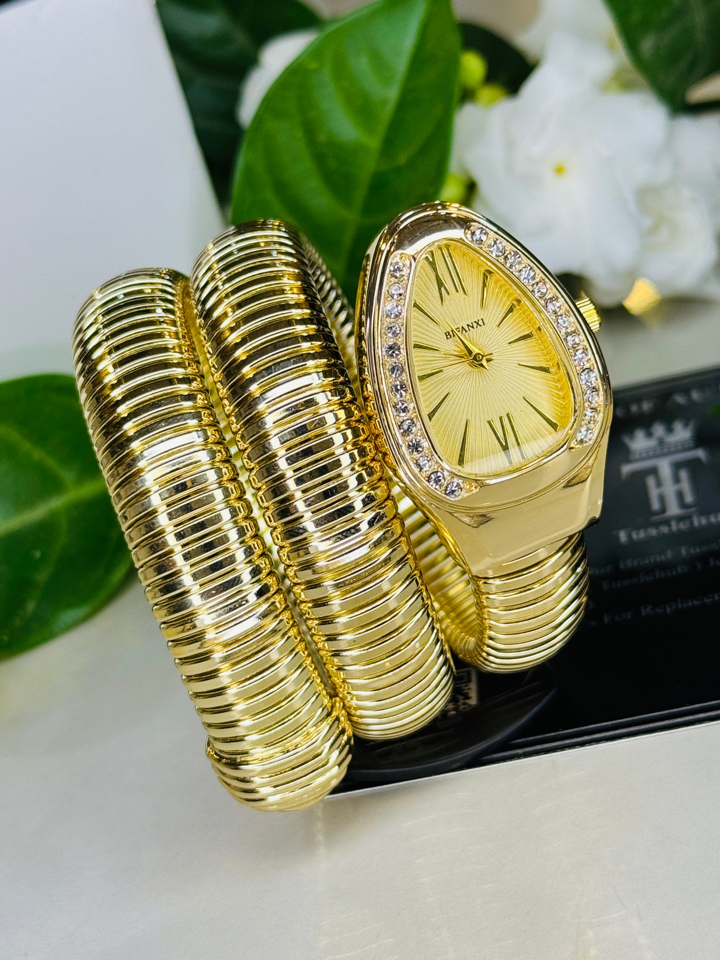 All Gold Serpentine Watch For Her